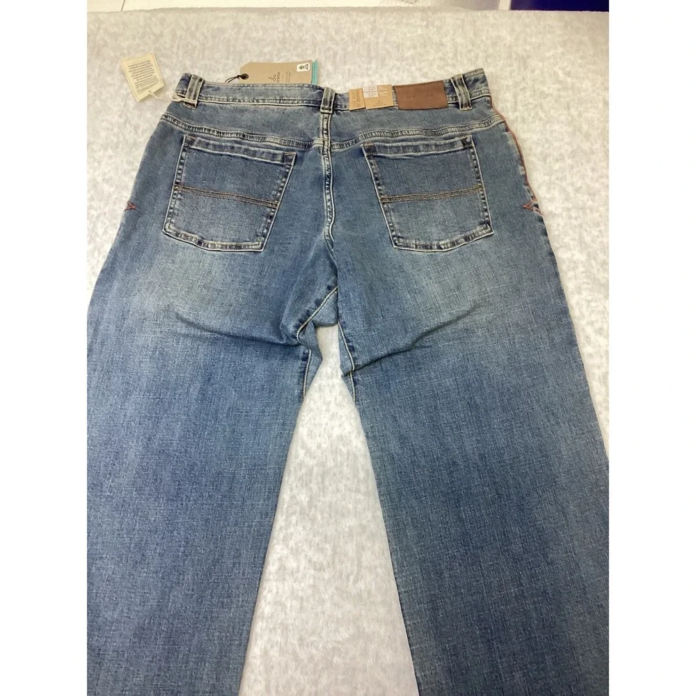 Prana Axiom Straight Leg Mens Jeans 34x30 Antique Stone Wash Organic Denim NWT